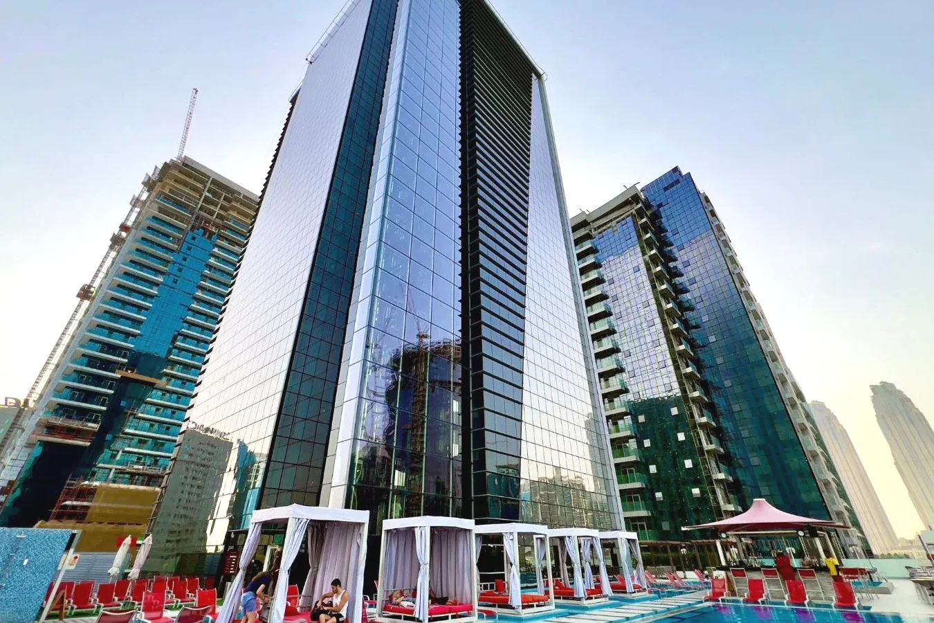 Exterior view of the Canal Central Hotel Business Bay in Dubai