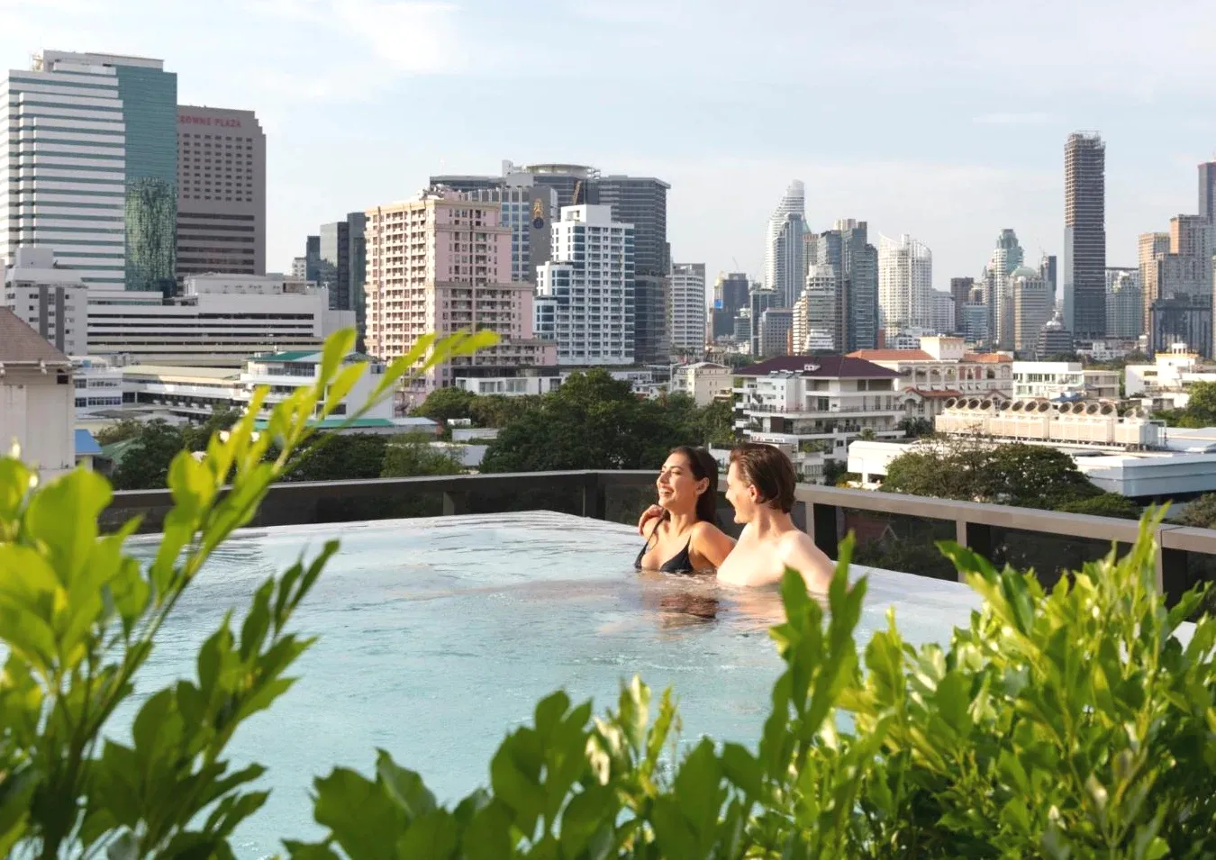 Swimming pool and panoramic city views Ascott Embassy Sathorn Bangkok Premium 5-Star Hotel in Sathorn
